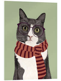 Acrylglasbild Katze mit Brille - EL BUEN LIMÓN