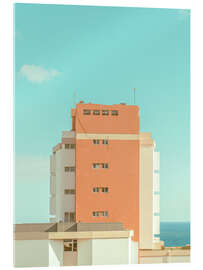 Acrylglasbild Rotes Hochhaus - Michael Schulz Dostal