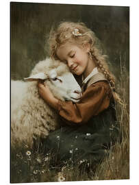 Alubild Liebe für ein Schaf - Olga Telnova