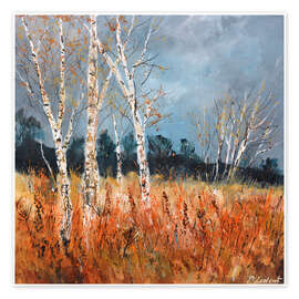 Wandbild Espen im Herbst - Pol Ledent