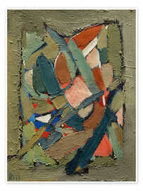 Wandbild Abstrakte Waldkomposition - Nicolas de Staël