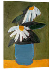 Acrylglasbild Blumen in einem blauen Topf - Nicolas de Staël