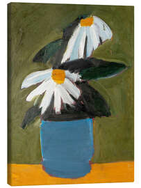 Tableau sur toile Flowers in a Blue Pot - Nicolas de Staël