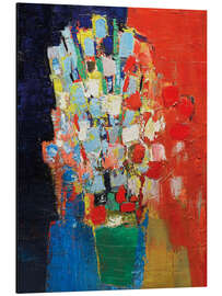 Alubild Abstrakte Blumen