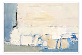 Wandbild Abstrakte Winterlandschaft - Nicolas de Staël