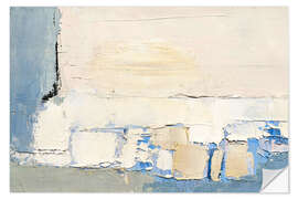 Wandsticker Abstrakte Winterlandschaft - Nicolas de Staël