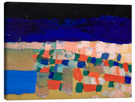 Leinwandbild Mitternachtslandschaft, Le Lavandou - Nicolas de Staël