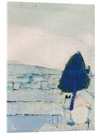 Acrylglasbild Abstrakte Winterlandschaft der Provence - Nicolas de Staël