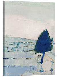 Leinwandbild Abstrakte Winterlandschaft der Provence - Nicolas de Staël