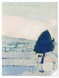 Wandsticker Abstrakte Winterlandschaft der Provence