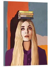 Gallery Print Mädchen balanciert Bücher auf dem Kopf