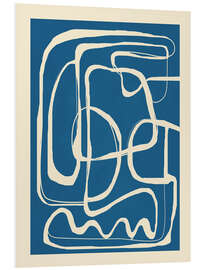 Hartschaumbild Moderne minimalistische Einlinienkunst