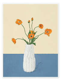 Wandbild Liebe Erinnerung, Blau - Branka Kodžoman