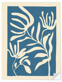 Wandsticker Minimale abstrakte Pflanze