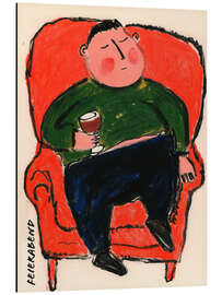 Magnettafel Feierabend mit Rotwein - Frank Daske