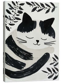 Leinwandbild Träumendes Katzenkind - Frank Daske