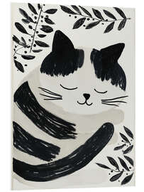 Hartschaumbild Träumendes Katzenkind - Frank Daske