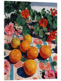 Acrylglasbild Stille, arrangiert in Orange - DejaReve