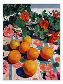 Wandbild Stille, arrangiert in Orange - DejaReve