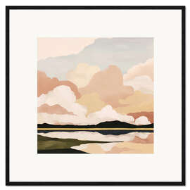 Gerahmter Kunstdruck Sanfte Wolkenlandschaft