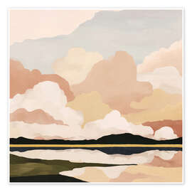 Poster Sanfte Wolkenlandschaft