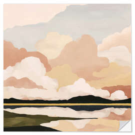 Wandsticker Sanfte Wolkenlandschaft