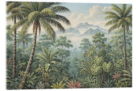Acrylglasbild Hinein in den Dschungel - Mango Art