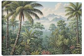 Leinwandbild Hinein in den Dschungel - Mango Art
