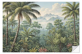 Wandsticker Hinein in den Dschungel - Mango Art