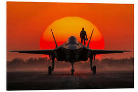 Acrylglasbild Kampfpilot - Mango Art