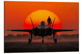 Alubild Kampfpilot - Mango Art