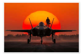 Wandbild Kampfpilot - Mango Art