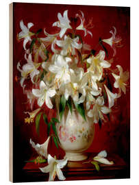 Holzbild Wo Licht zu Blütenblättern wird - DejaReve