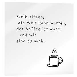 Acrylglasbild Die Welt kann warten - Ohkimiko