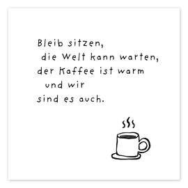 Poster Die Welt kann warten - Ohkimiko