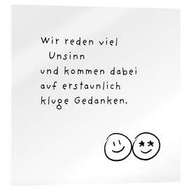 Acrylglasbild Kluge Gedanken - Ohkimiko