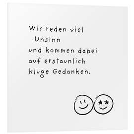 Hartschaumbild Kluge Gedanken - Ohkimiko