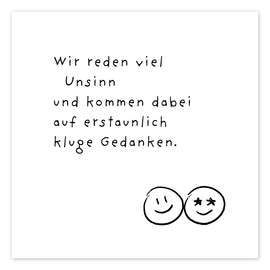 Poster Kluge Gedanken - Ohkimiko