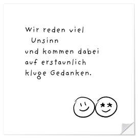 Wandsticker Kluge Gedanken - Ohkimiko