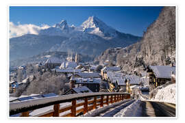 Wandbild Watzmannblick in Berchtesgaden - Achim Thomae