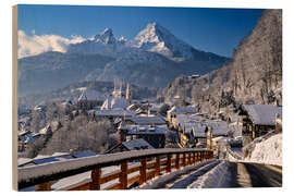 Holzbild Watzmannblick in Berchtesgaden - Achim Thomae