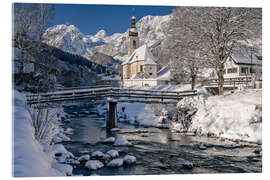 Acrylglasbild Winter im Berchtesgadener Land - Achim Thomae