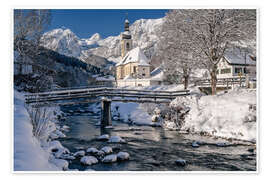 Wandbild Winter im Berchtesgadener Land - Achim Thomae