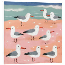 Alubild Möwen am Strand - Frank Daske