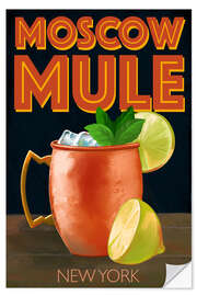 Sticker mural Moscow Mule, New York - Marco Marella