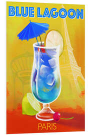 Hartschaumbild Blue Lagoon, Paris - Marco Marella