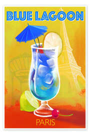 Wandbild Blue Lagoon, Paris - Marco Marella