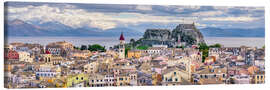 Leinwandbild Korfu Panorama Blick auf die Altstadt - Katho Menden