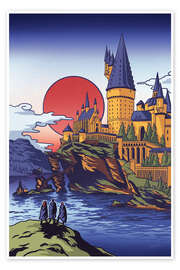 Poster Zauberschloss - syntetyc