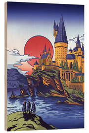 Holzbild Zauberschloss